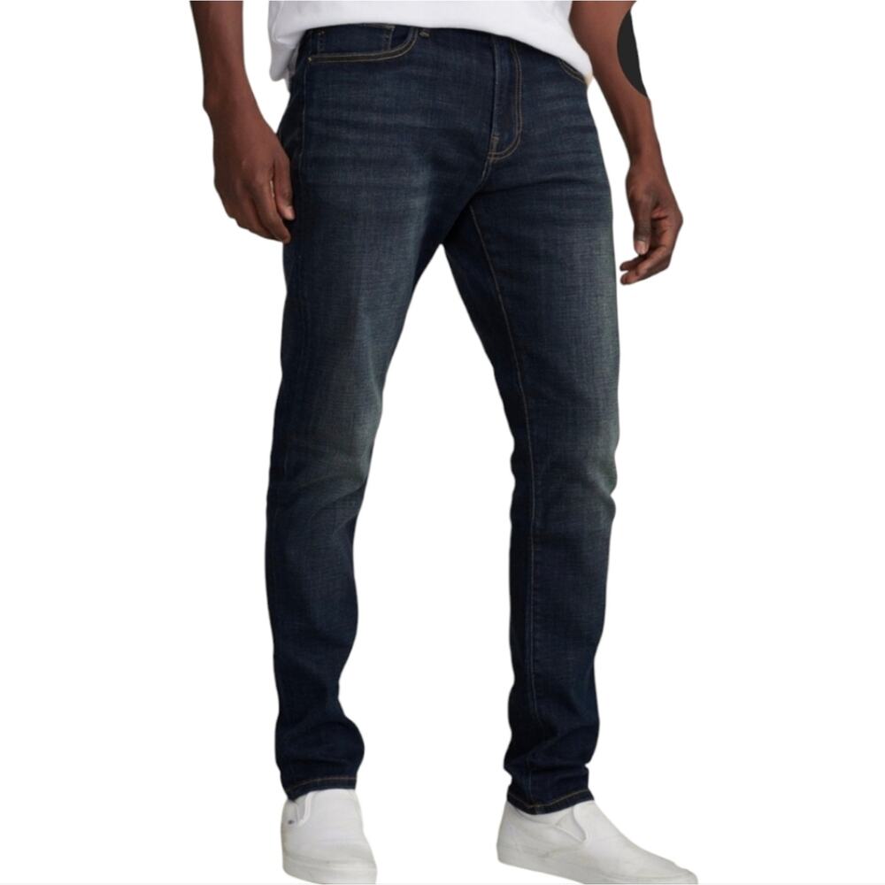 Lucky brand Men's 412 Athletic Slim Dark Blue Wash Jeans Size‎ 38 x 32